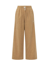 PALM ANGELS - Palm Tree Wide Leg Pants - Beige - LIDIASHOPPING® - Official Website