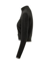 PALM ANGELS - Maglia Palm Tree con Zip - Nero - LIDIASHOPPING® - Official Website
