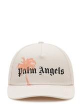 PALM ANGELS - Cappellino Hollywood con Grafica Palma - Bianco - LIDIASHOPPING® - Official Website