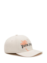 PALM ANGELS - Cappellino Hollywood con Grafica Palma - Bianco - LIDIASHOPPING® - Official Website