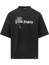PALM ANGELS - Palm Drift T-shirt with Maxi Graphic - Black - LIDIASHOPPING® - Official Website