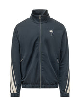 PALM ANGELS - Palm Track Jacket con Zip Frontale - Blu - LIDIASHOPPING® - Official Website