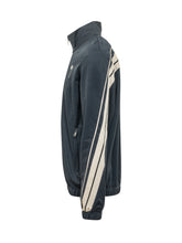 PALM ANGELS - Palm Track Jacket con Zip Frontale - Blu - LIDIASHOPPING® - Official Website