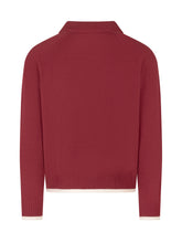 PALM ANGELS - Pullover con Colletto - Rosso - LIDIASHOPPING® - Official Website