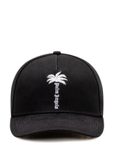 PALM ANGELS - Palm Tree Cap con Ricamo Frontale - Nero - LIDIASHOPPING® - Official Website