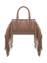 AMIRI - Borsa Fringe 40 con Frange Laterali - Marrone - LIDIASHOPPING® - Official Website