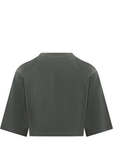 AMIRI - Cropped T-shirt with Front Embroidery - Black - LIDIASHOPPING® - Official Website