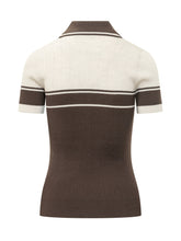 AMIRI - Slim Ribbed Polo with Graphic Details - Brown - LIDIASHOPPING® - Official Website