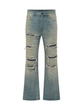 AMIRI - Jeans Straight Flare con Strappi - Blu - LIDIASHOPPING® - Official Website