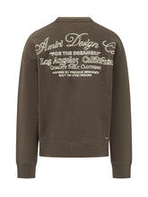 AMIRI - Dreamers Crewneck Sweatshirt with Chest Embroidery - Brown - LIDIASHOPPING® - Official Website