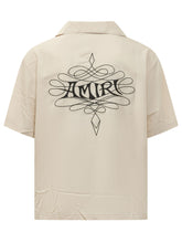 AMIRI - Camicia Camp Lasso a Maniche Corte - Bianco - LIDIASHOPPING® - Official Website