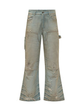 AMIRI - Jeans Carpenter con Dettagli Usurati - Blu - LIDIASHOPPING® - Official Website