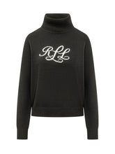 LAUREN RALPH LAUREN - Maglia Jamarni con Girocollo e Ricamo - Nero - LIDIASHOPPING® - Official Website