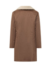 LAUREN RALPH LAUREN - Coat with Shearling Effect Lapels - Brown - LIDIASHOPPING® - Official Website