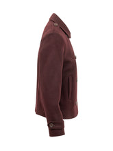 LAUREN RALPH LAUREN - Double Breasted Jacket with Epaulettes - Purple - LIDIASHOPPING® - Official Website
