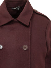 LAUREN RALPH LAUREN - Double Breasted Jacket with Epaulettes - Purple - LIDIASHOPPING® - Official Website