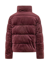 LAUREN RALPH LAUREN - Short puffer jacket featuring a voluminous silhouette, horizontal quilting, padded high collar, long sleeves and front zip fastening. - Red - LIDIASHOPPING® - Official Website