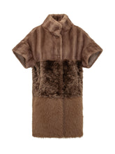 BULLY - Gilet Lungo con Collo Alto - Marrone - LIDIASHOPPING® - Official Website