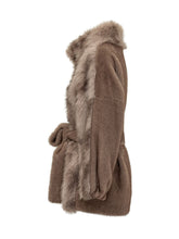 BULLY - Jacket with Belt and Wide Collar - Grey - LIDIASHOPPING® - Official Website