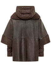 BULLY - Hooded Jacket with Ribbed Inserts - Brown - LIDIASHOPPING® - Official Website