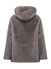 BULLY - Short jacket with a relaxed silhouette, voluminous hood, soft plush surface, long sleeves and overlapping front opening. - Grey - LIDIASHOPPING® - Official Website