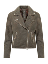 BULLY - Giacca Biker con Tasche con Zip - Marrone - LIDIASHOPPING® - Official Website