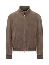 RENZO CENCI - Suede Zip-Up Bomber Jacket - Beige - LIDIASHOPPING® - Official Website