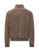 RENZO CENCI - Suede Zip-Up Bomber Jacket - Beige - LIDIASHOPPING® - Official Website