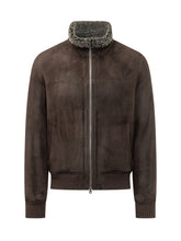 RENZO CENCI - Suede Shearling Jacket - Brown - LIDIASHOPPING® - Official Website