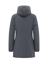 K-WAY - Parka con Cappuccio e Zip - Blu - LIDIASHOPPING® - Official Website