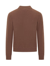 K-WAY - Polo Gleren con Colletto e Mezza Zip - Marrone - LIDIASHOPPING® - Official Website