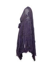 CHIARA IS - Peonia Shawl with Mesh Work - Purple - LIDIASHOPPING® - Official Website