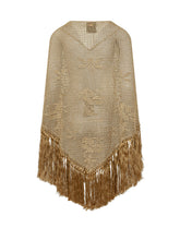 CHIARA IS - Mantella Traforata con Frange - Oro - LIDIASHOPPING® - Official Website