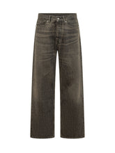 DROLE DE MONSIEUR - Washed Wide Leg Jeans - Brown - LIDIASHOPPING® - Official Website