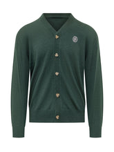 DROLE DE MONSIEUR - D Mirror V Neck Cardigan - Green - LIDIASHOPPING® - Official Website
