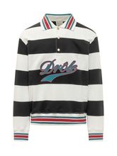 DROLE DE MONSIEUR - Polo a Righe con Colletto a Contrasto - Bianco - LIDIASHOPPING® - Official Website