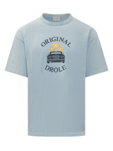 DROLE DE MONSIEUR - T-shirt con Grafica Auto e Palme - Blu - LIDIASHOPPING® - Official Website