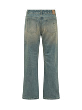FOUND - Jeans con Patch e Dettagli Usurati - Blu - LIDIASHOPPING® - Official Website