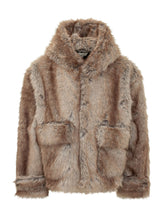 FOUND - Hooded Jacket with Applied Pockets - Beige - LIDIASHOPPING® - Official Website