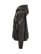 FOUND - Felpa con Cappuccio e Borchie - Nero - LIDIASHOPPING® - Official Website