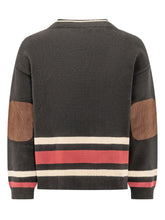 FOUND - Sport Club Sweater with V Neck - Black - LIDIASHOPPING® - Official Website