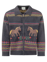 FOUND - Cardigan Isles con Motivi Figurativi - Blu - LIDIASHOPPING® - Official Website