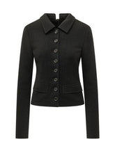 DOLCE & GABBANA - Giacca Sagomata con Bottoni Frontali - Nero - LIDIASHOPPING® - Official Website