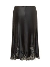 DOLCE & GABBANA - Gonna Midi con Inserti in Pizzo - Nero - LIDIASHOPPING® - Official Website