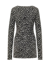 DOLCE & GABBANA - Mini Dress with Square Neck and Floral Print - Black - LIDIASHOPPING® - Official Website