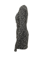 DOLCE & GABBANA - Mini Dress with Square Neck and Floral Print - Black - LIDIASHOPPING® - Official Website