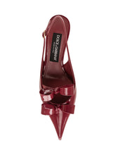DOLCE & GABBANA - Slingback a Punta con Fiocchi - Rosso - LIDIASHOPPING® - Official Website