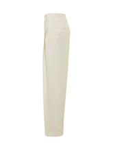 ALBERTA FERRETTI - High Waisted Trousers - White - LIDIASHOPPING® - Official Website