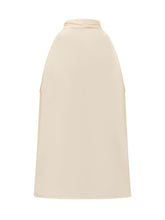 ALBERTA FERRETTI - Top con Collo Drappeggiato e Volant - Rosa - LIDIASHOPPING® - Official Website