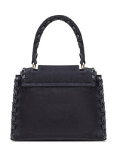 ORCIANI - Sveva S Peach Cross Bag with Woven Details - Blue - LIDIASHOPPING® - Official Website